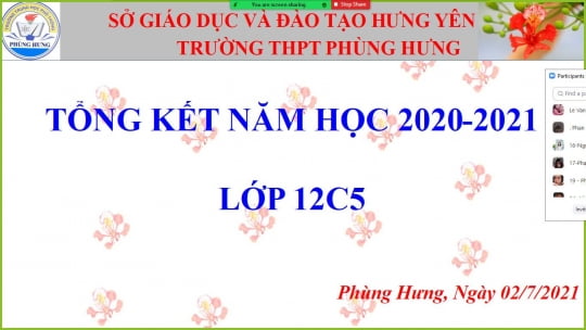 Lễ tổng kết, tri ân và trưởng thành của học sinh khối 12 năm học 2020-2021 trường THPT A